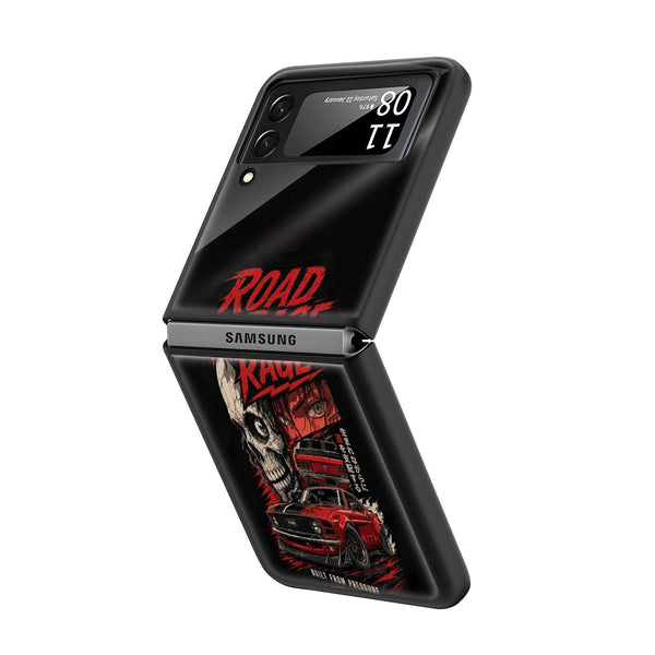 Road Rage Samsung Z Flip Glass Case