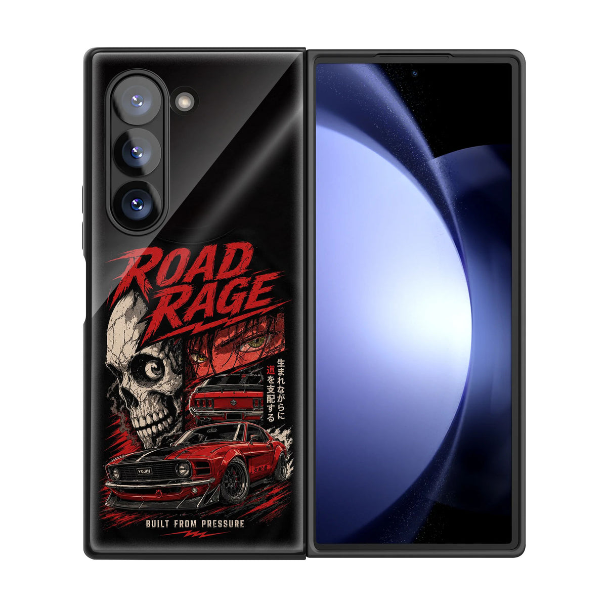 Road Rage Samsung Z Fold Glass Case