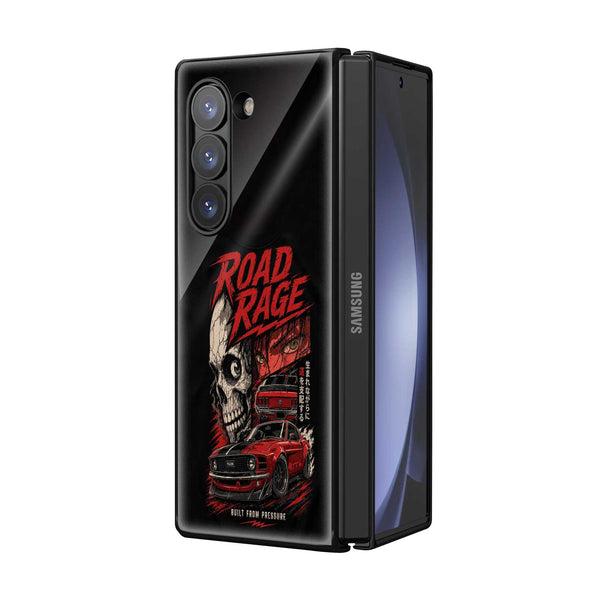 Road Rage Samsung Z Fold Glass Case