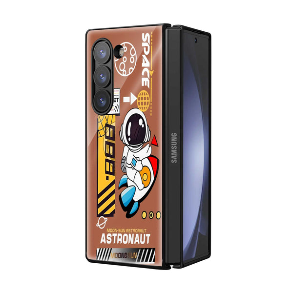 Rocket Rider Samsung Z Fold Glass Case