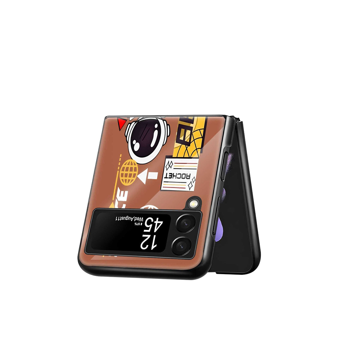 Rocket Rider Samsung Z Flip Glass Case