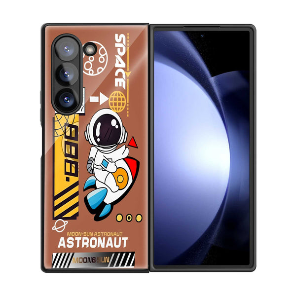 Rocket Rider Samsung Z Fold Glass Case