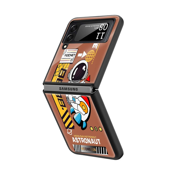Rocket Rider Samsung Z Flip Glass Case