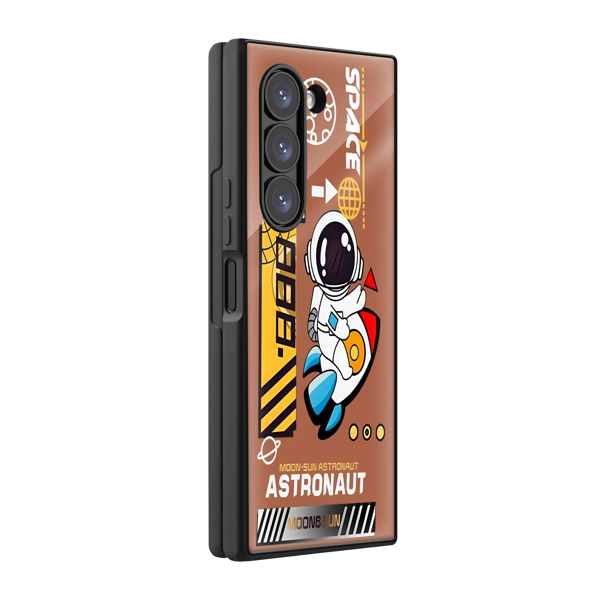 Rocket Rider Samsung Z Fold Glass Case