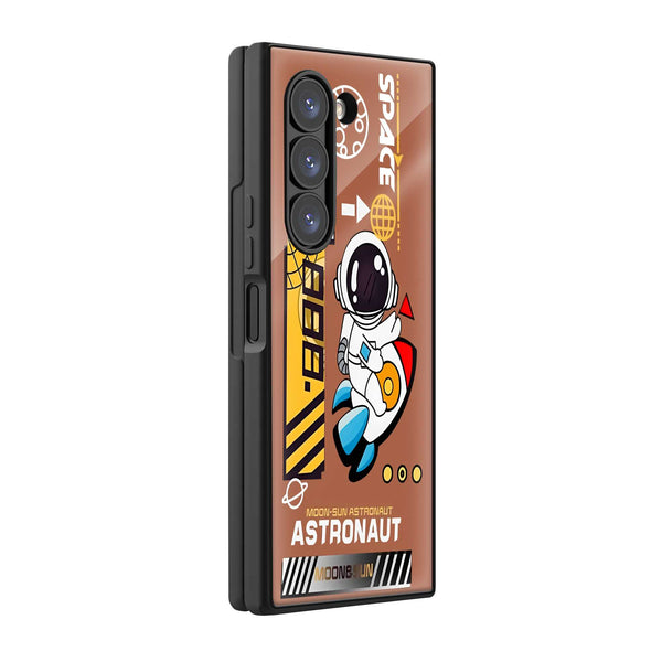 Rocket Rider Samsung Z Fold Glass Case