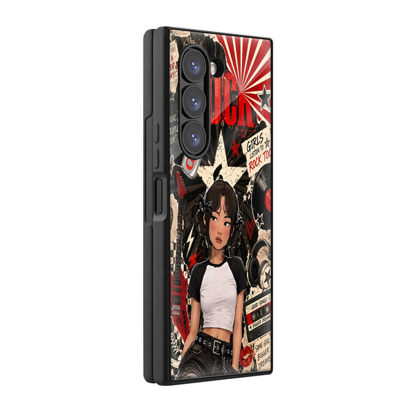 Rockstar Rebel Samsung Z Fold Glass Case