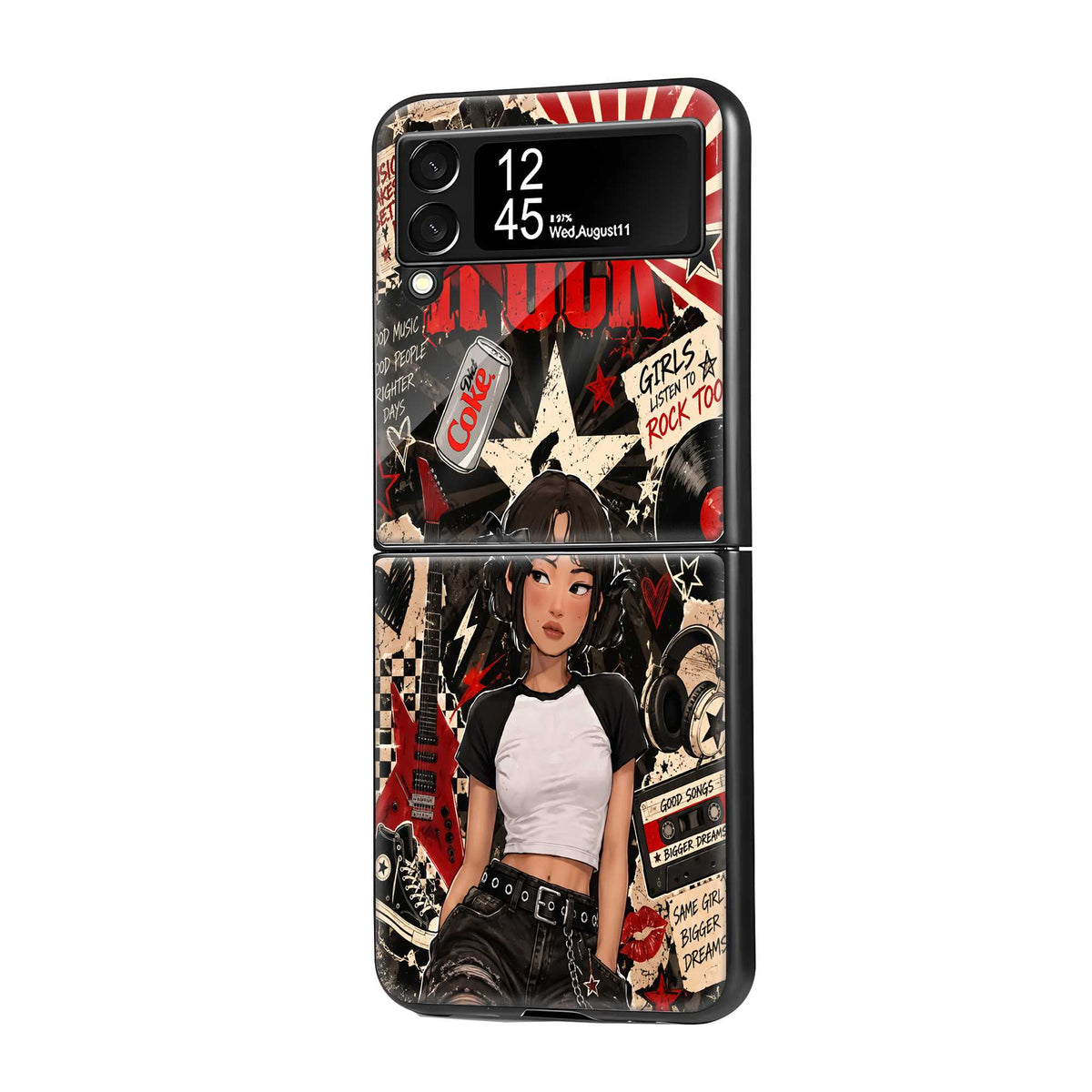Rockstar Rebel Samsung Z Flip Glass Case