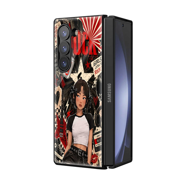 Rockstar Rebel Samsung Z Fold Glass Case
