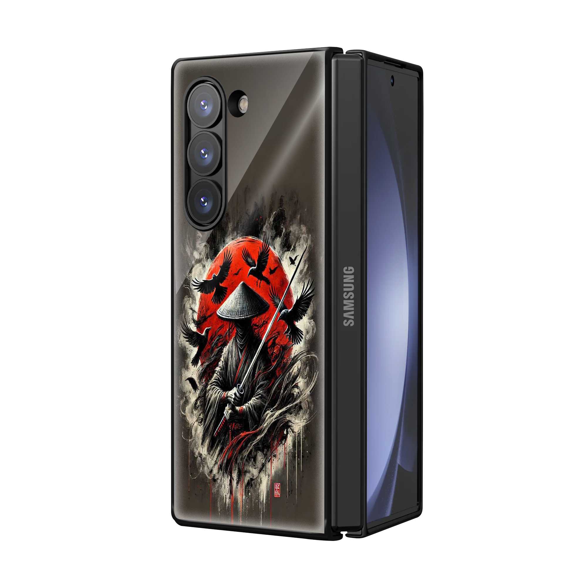 Ronin’s Shadow Samsung Z Fold Glass Case Secondary image