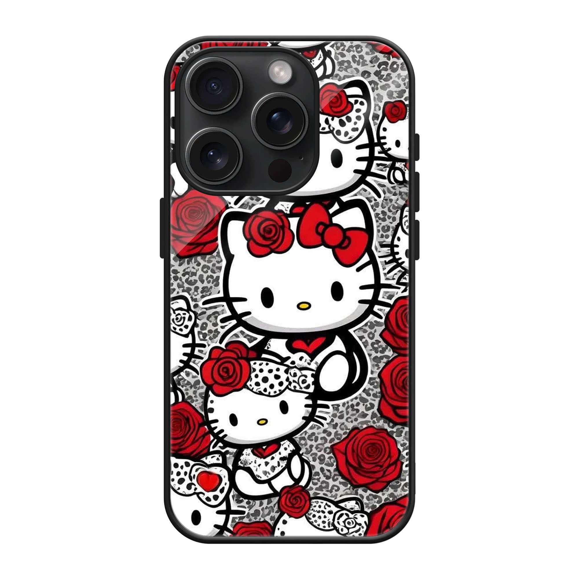 Rose Kitty Glass Case Main image
