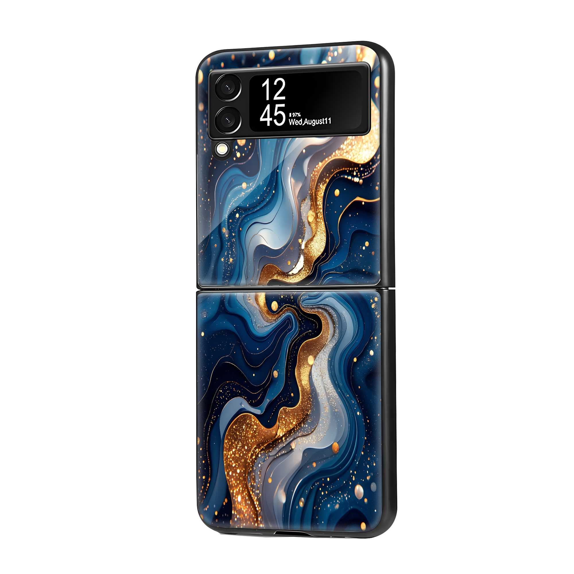 Royal Marble Samsung Z Flip Glass Case