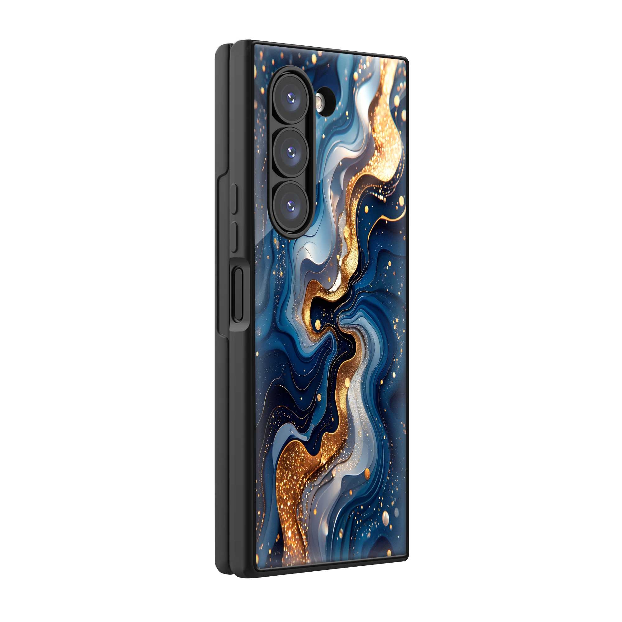 Royal Marble Samsung Z Fold Glass Case