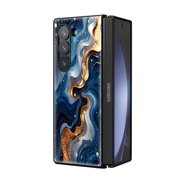 Royal Marble Samsung Z Fold Glass Case