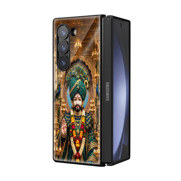Royal Khatu Shyam Samsung Z Fold Glass Case