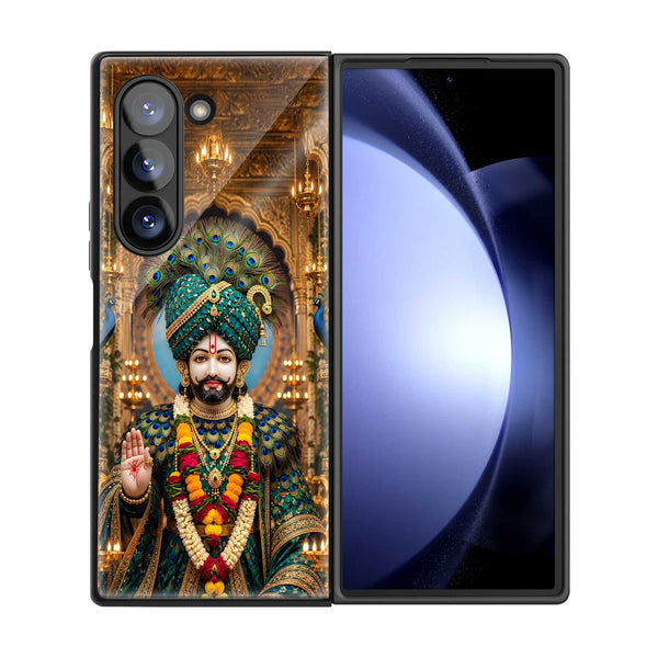 Royal Khatu Shyam Samsung Z Fold Glass Case