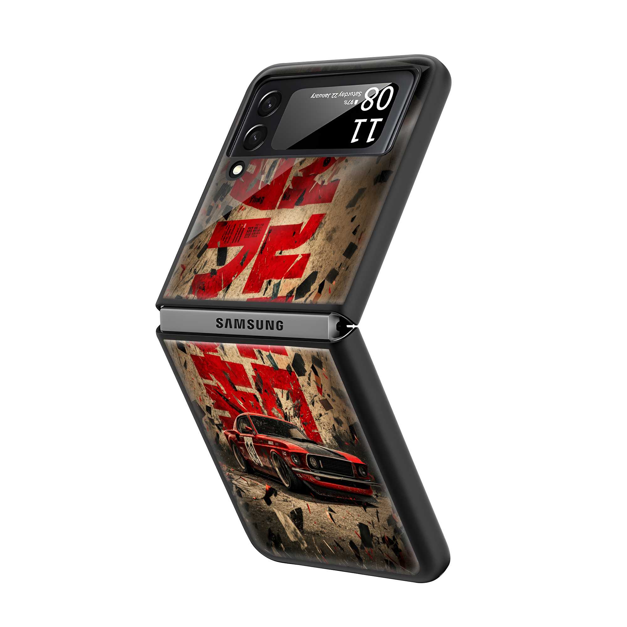 Rust & Race Samsung Z Flip Glass Case Secondary image