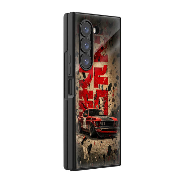 Rust & Race Samsung Z Fold Glass Case