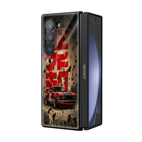 Rust & Race Samsung Z Fold Glass Case