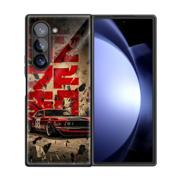 Rust & Race Samsung Z Fold Glass Case