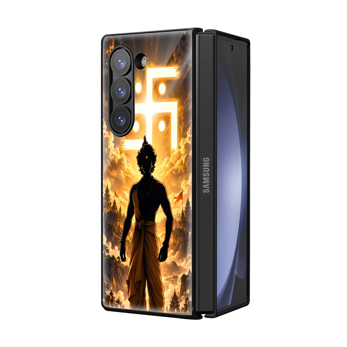 Sacred Krishna Samsung Z Fold Glass Case