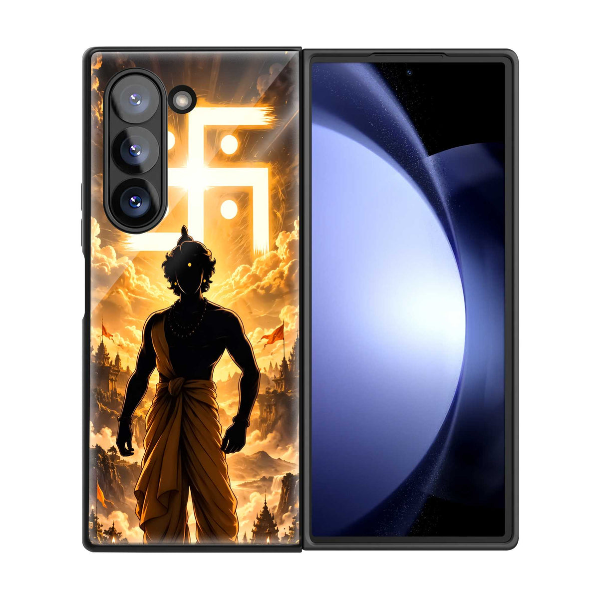 Sacred Krishna Samsung Z Fold Glass Case