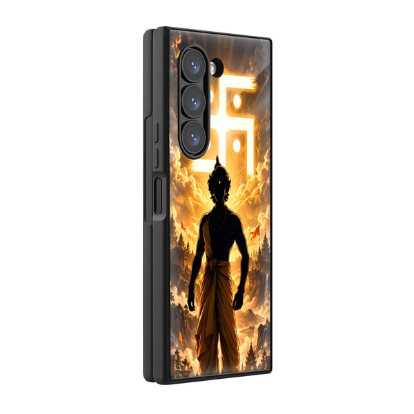 Sacred Krishna Samsung Z Fold Glass Case