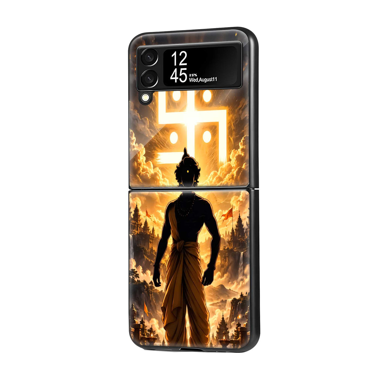 Sacred Krishna Samsung Z Flip Glass Case