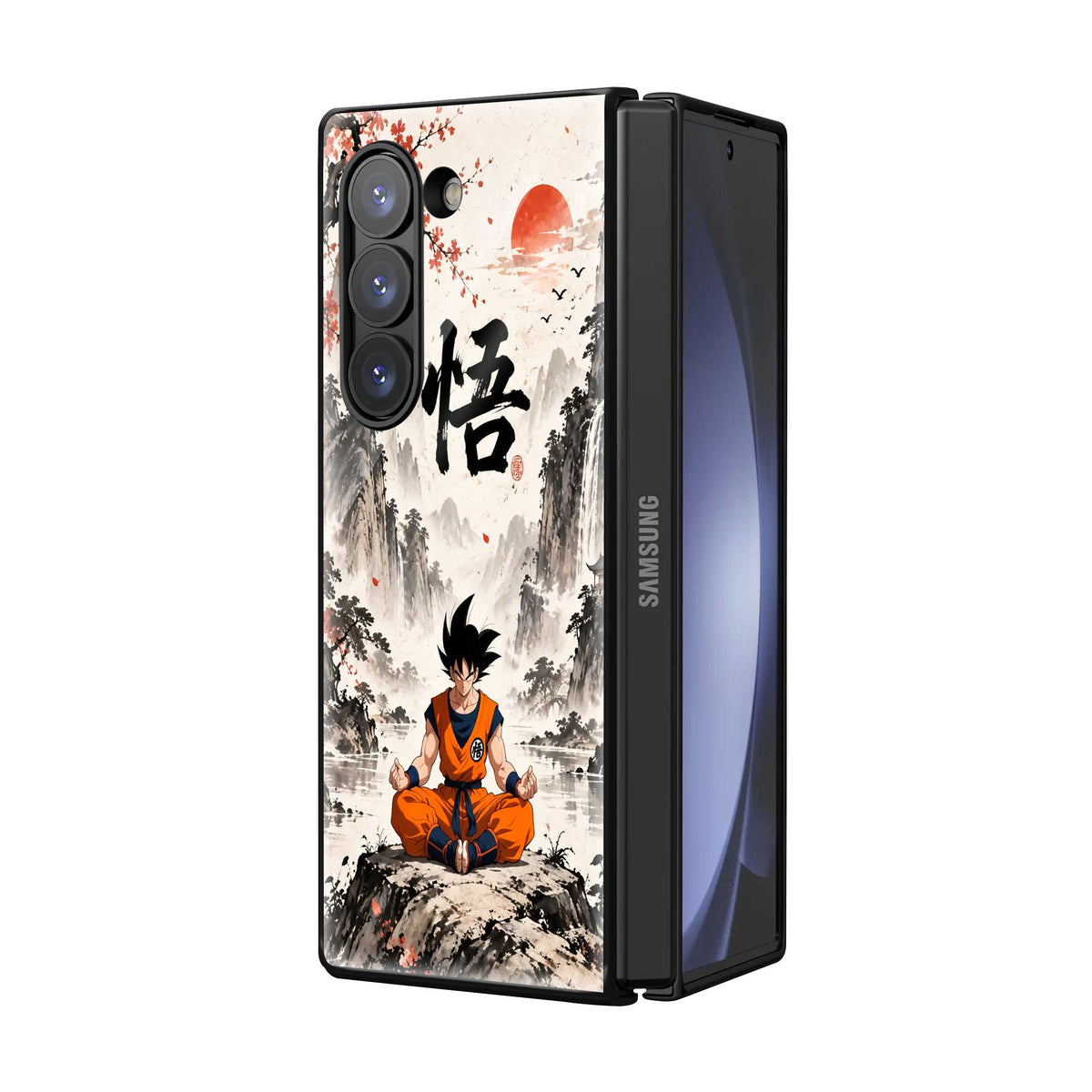 Saiyan Zen Samsung Z Fold Glass Case