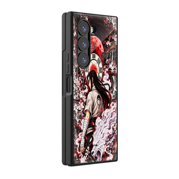 Sakura Nezuko Samsung Z Fold Glass Case