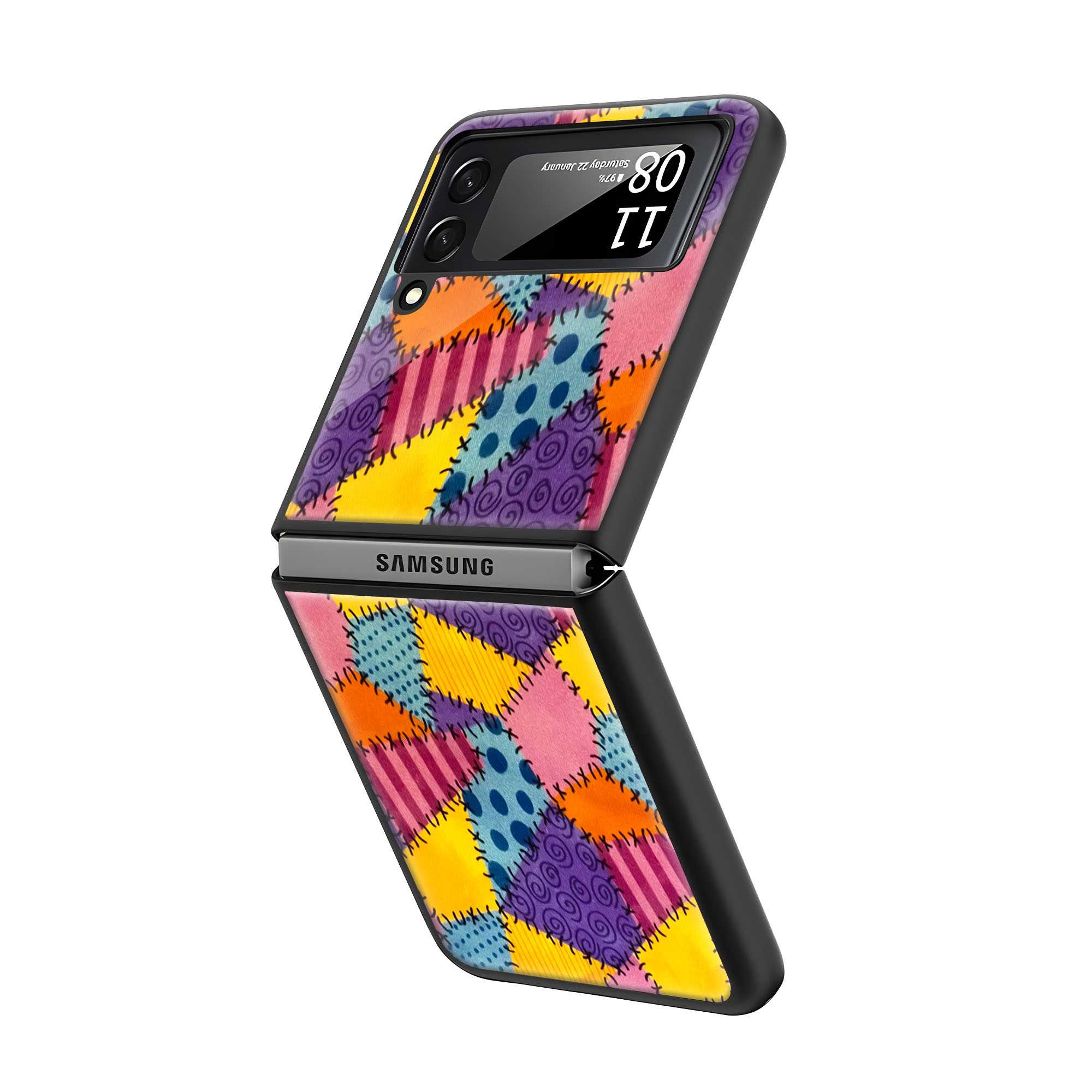 Sally Patch Samsung Z Flip Glass Case