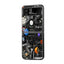 Galaxy Grid Samsung Z Flip Glass Case