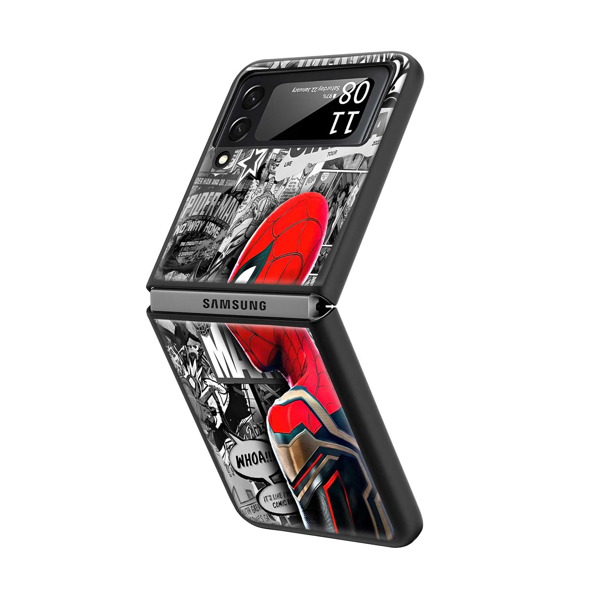 Spidey Mash Samsung Z Flip Glass Case