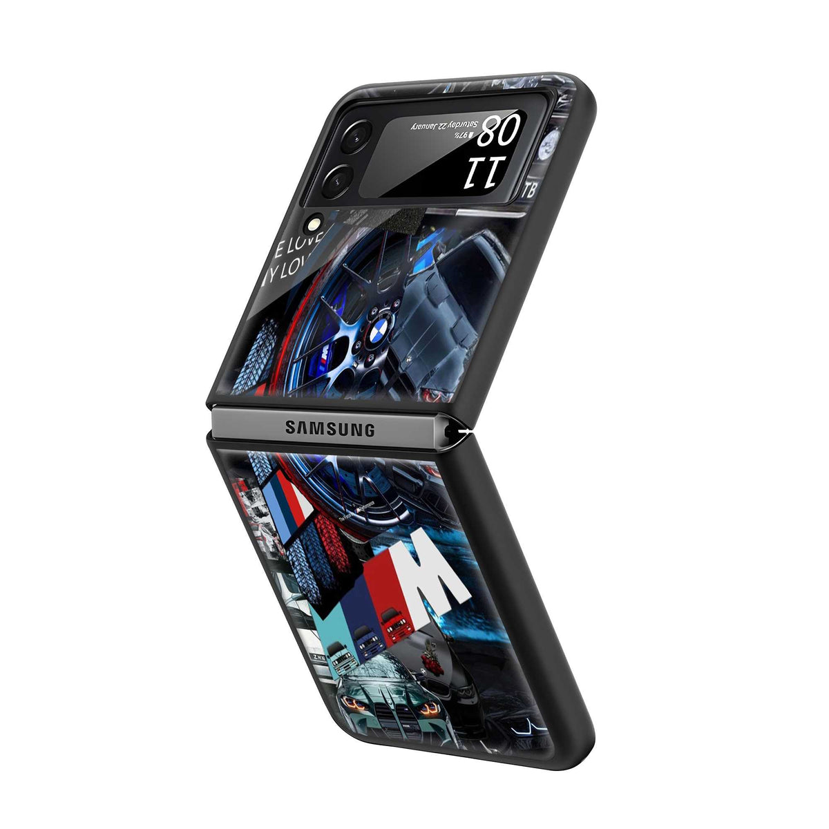 M Power Samsung Z Flip Glass Case