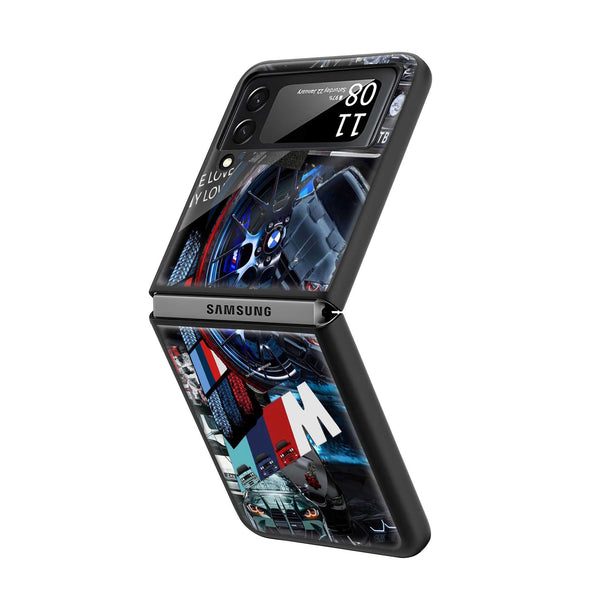 M Power Samsung Z Flip Glass Case