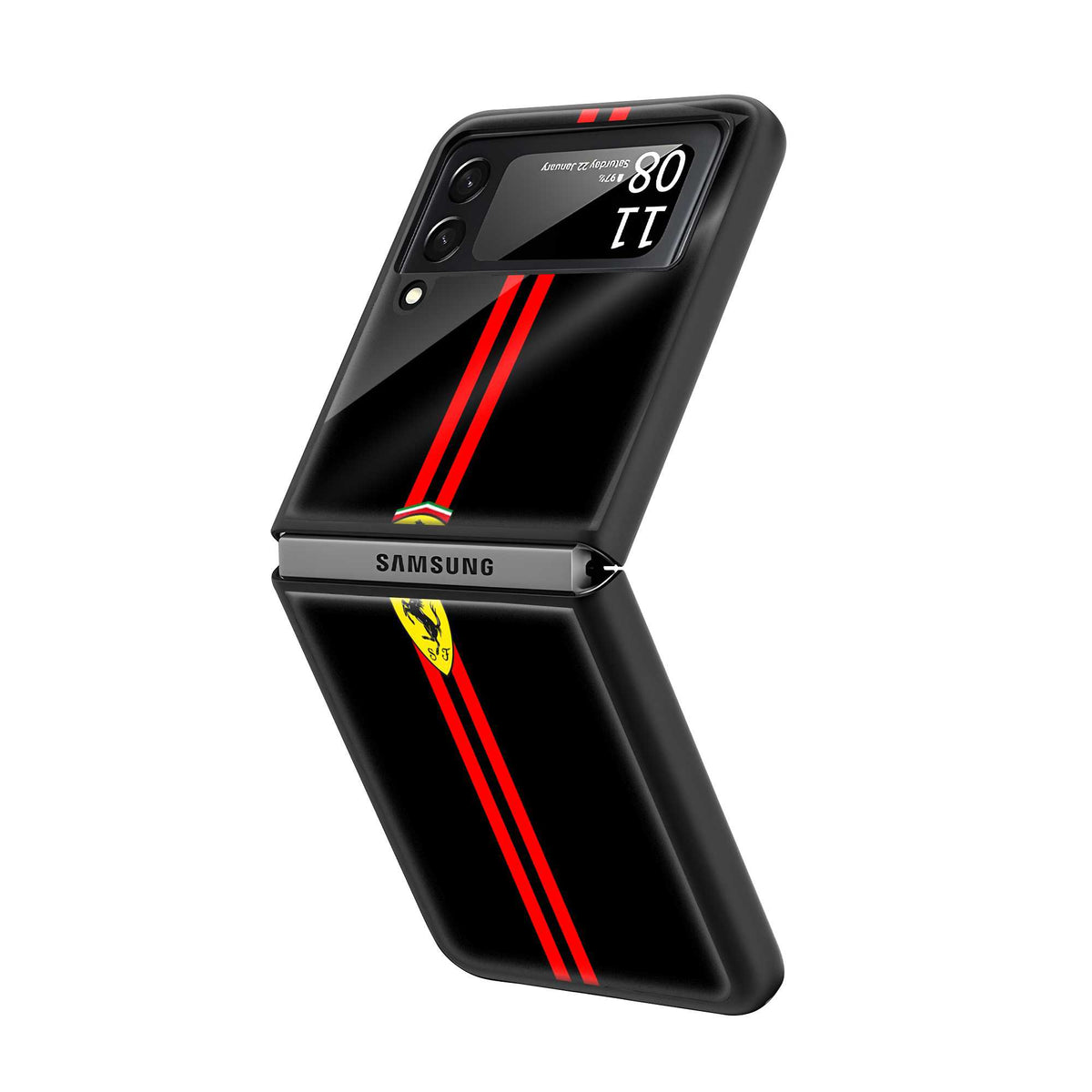 Ferrari Pulse Samsung Z Flip Glass Case
