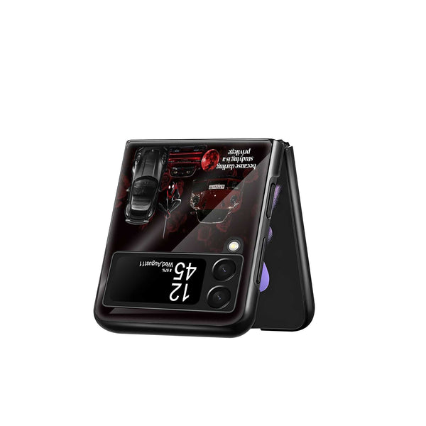 Porsche Pulse Samsung Z Flip Glass Case