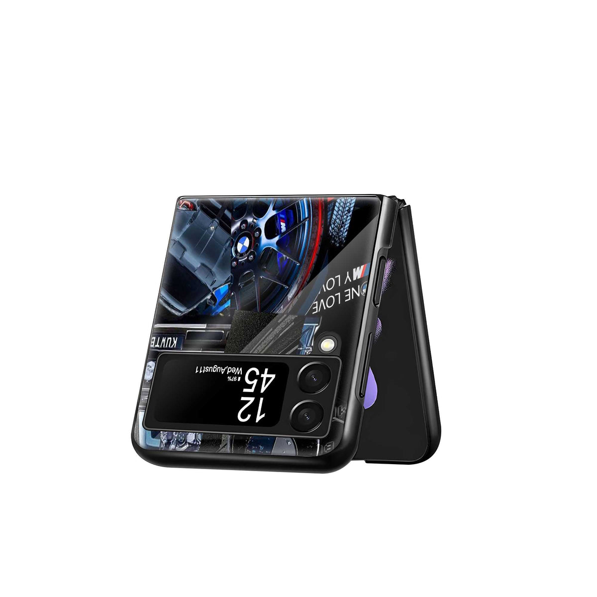 M Power Samsung Z Flip Glass Case