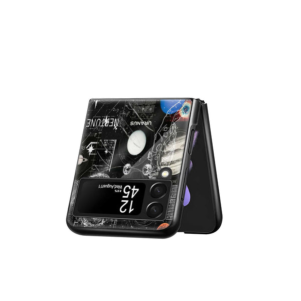 Galaxy Grid Samsung Z Flip Glass Case