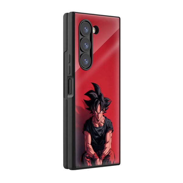 Scarlet Aura Goku Samsung Z Fold Glass Case