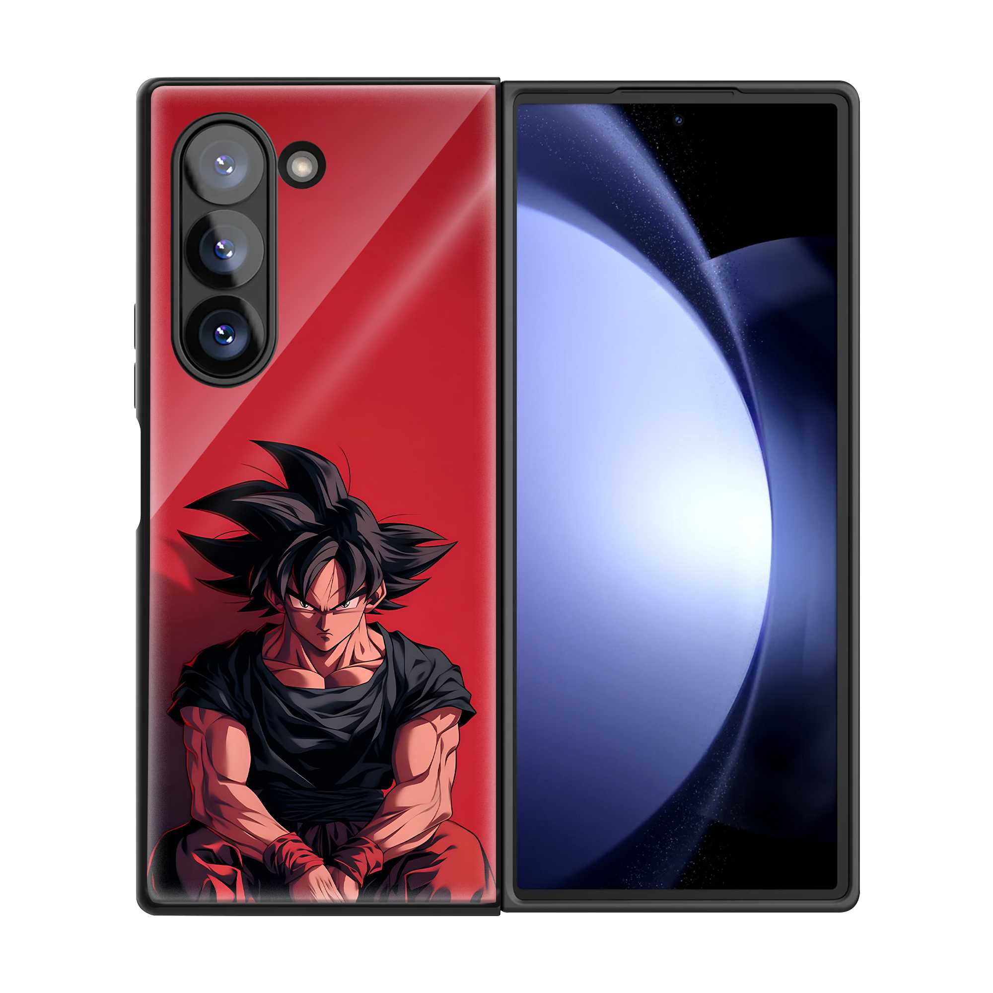 Scarlet Aura Goku Samsung Z Fold Glass Case