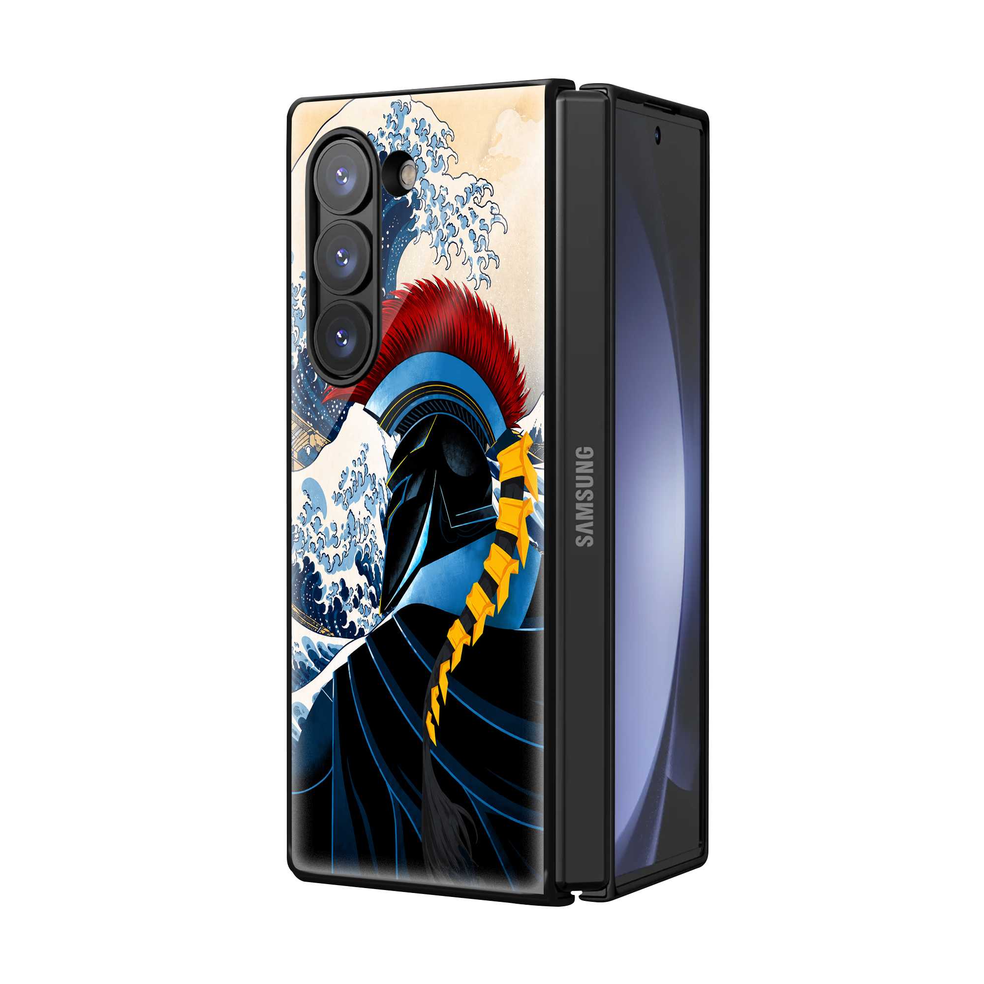 Samurai Tide Samsung Z Fold Glass Case