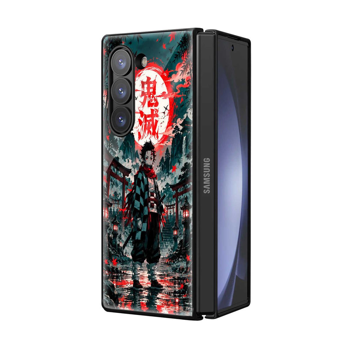 Scarlet Assassin Samsung Z Fold Glass Case