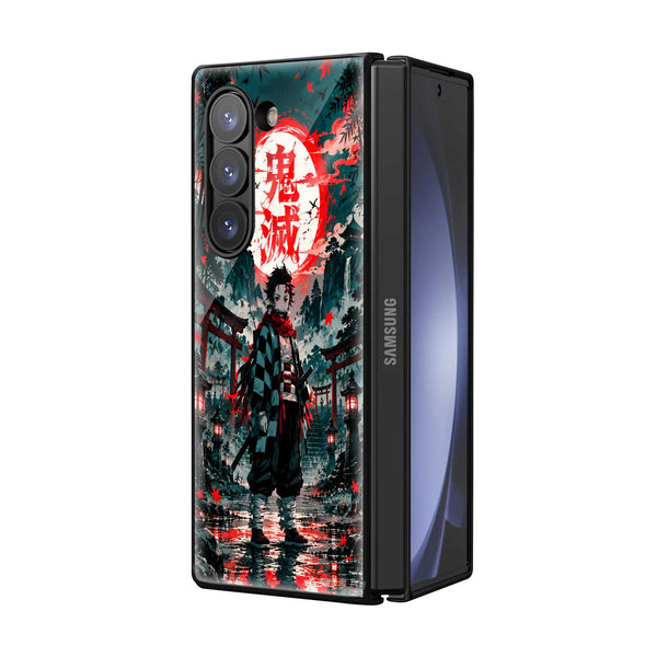 Scarlet Assassin Samsung Z Fold Glass Case