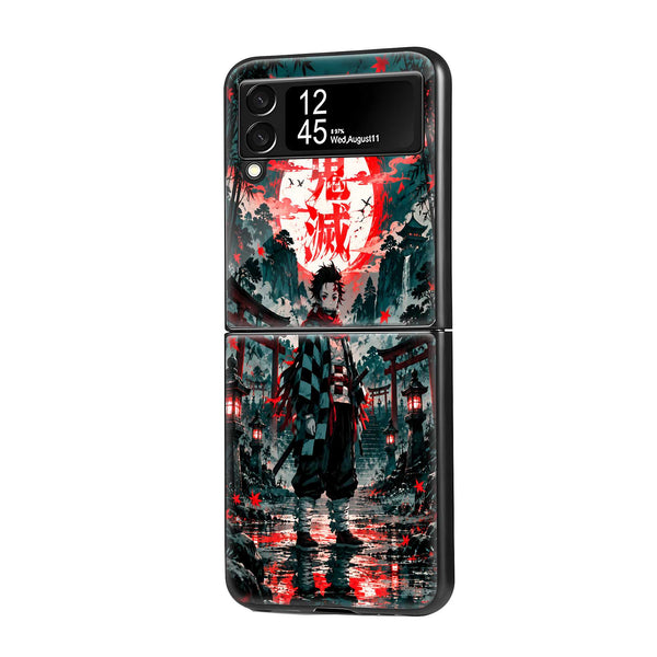 Scarlet Assassin Samsung Z Flip Glass Case