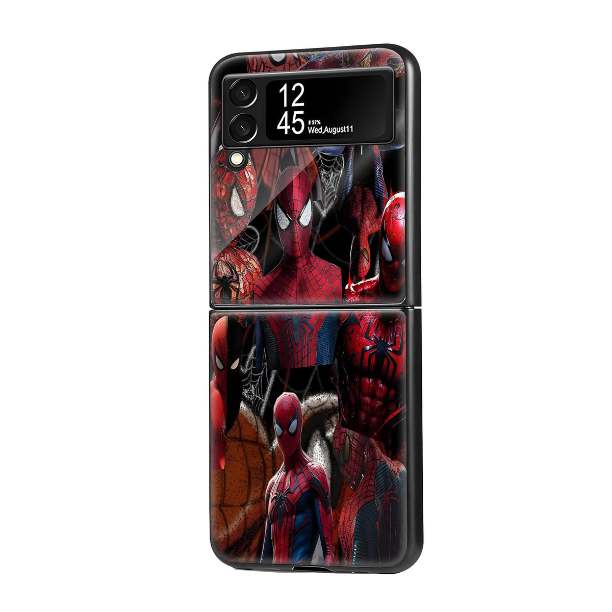 Scarlet Grid Samsung Z Flip Glass Case
