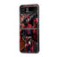 Scarlet Grid Samsung Z Flip Glass Case