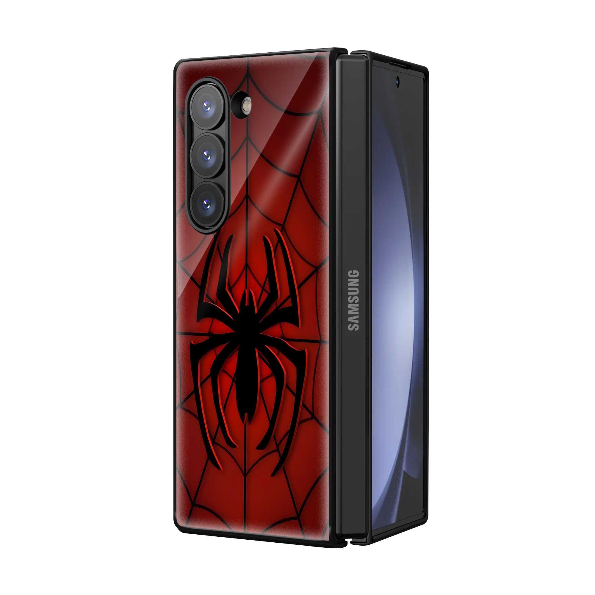 Scarlet Pattern Samsung Z Fold Glass Case Secondary image