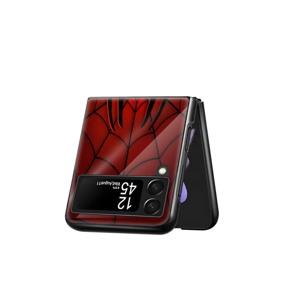Scarlet Pattern Samsung Z Flip Glass Case