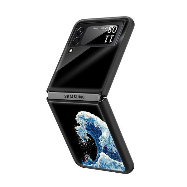 Sea Motion Samsung Z Flip Glass Case