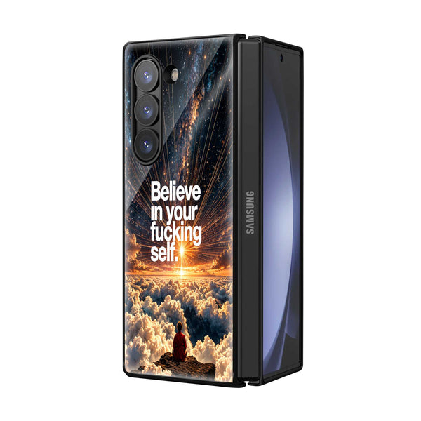Self Belief Samsung Z Fold Glass Case